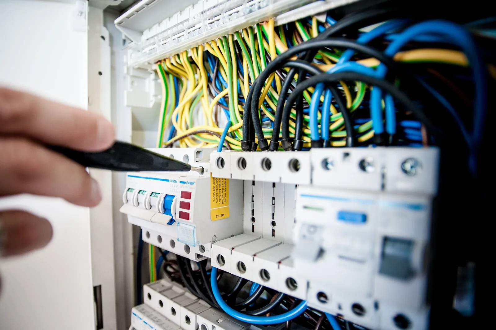 Electrical panel assessed during a service upgrade quote in Abbotsford